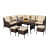 Loch 6 Pieces Patio Furniture Set With Cushions - top_view