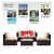Loch Patio 4 Pieces Outdoor Sectional Sofa - rear_view