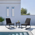 Argo 3 Piece Wicker Patio Furniture Set with Centre Table - front_view