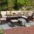 Loch 6 Pieces Patio Furniture Set With Cushions - photo