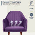 Swanson Plush Velvet Arm Chair - top_view