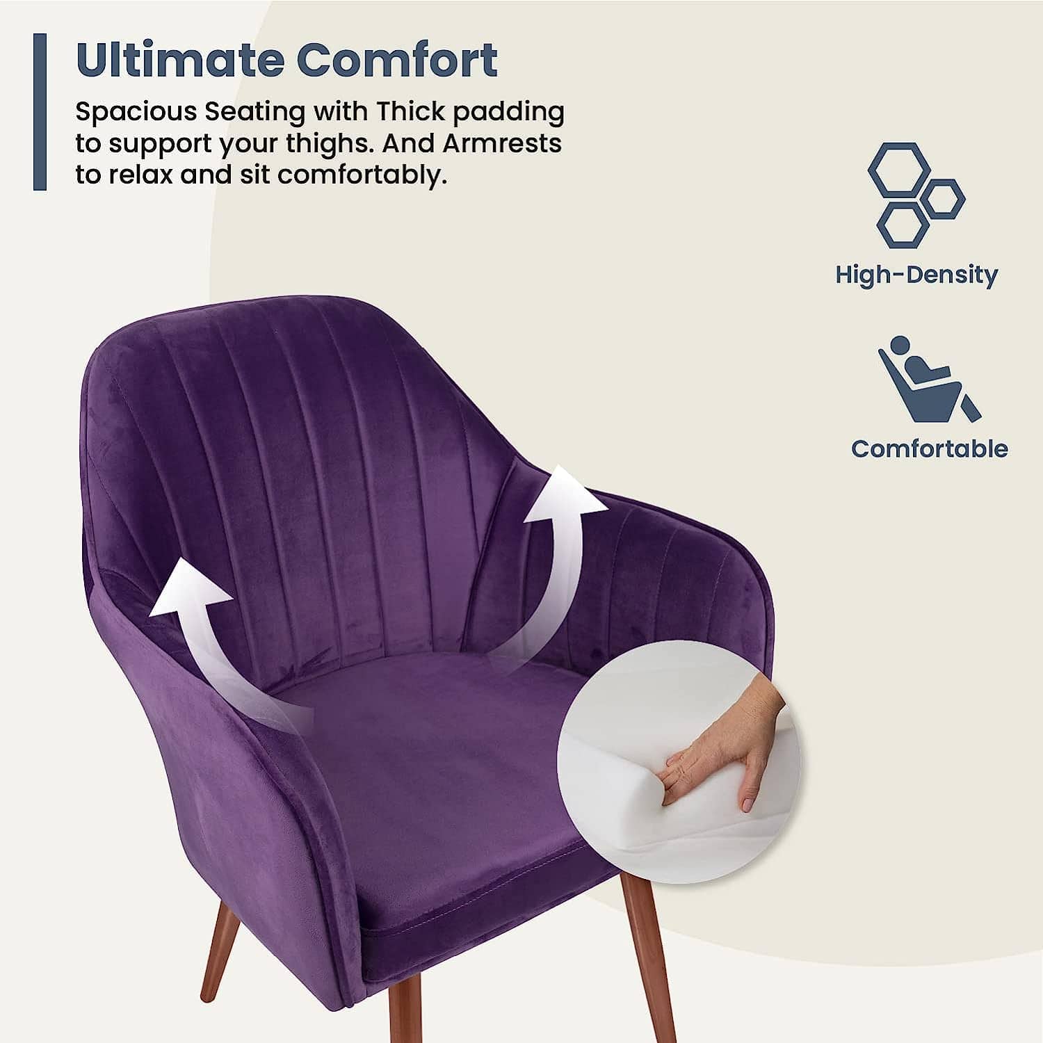 Swanson Plush Velvet Arm Chair