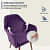 Swanson Plush Velvet Arm Chair - rear_view