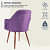 Swanson Plush Velvet Arm Chair - left_view