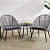 Loch 2 Seater Chair Set With Round Table - photo