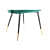 Clint Luxurious Green Velvet Arm Chair - front_view