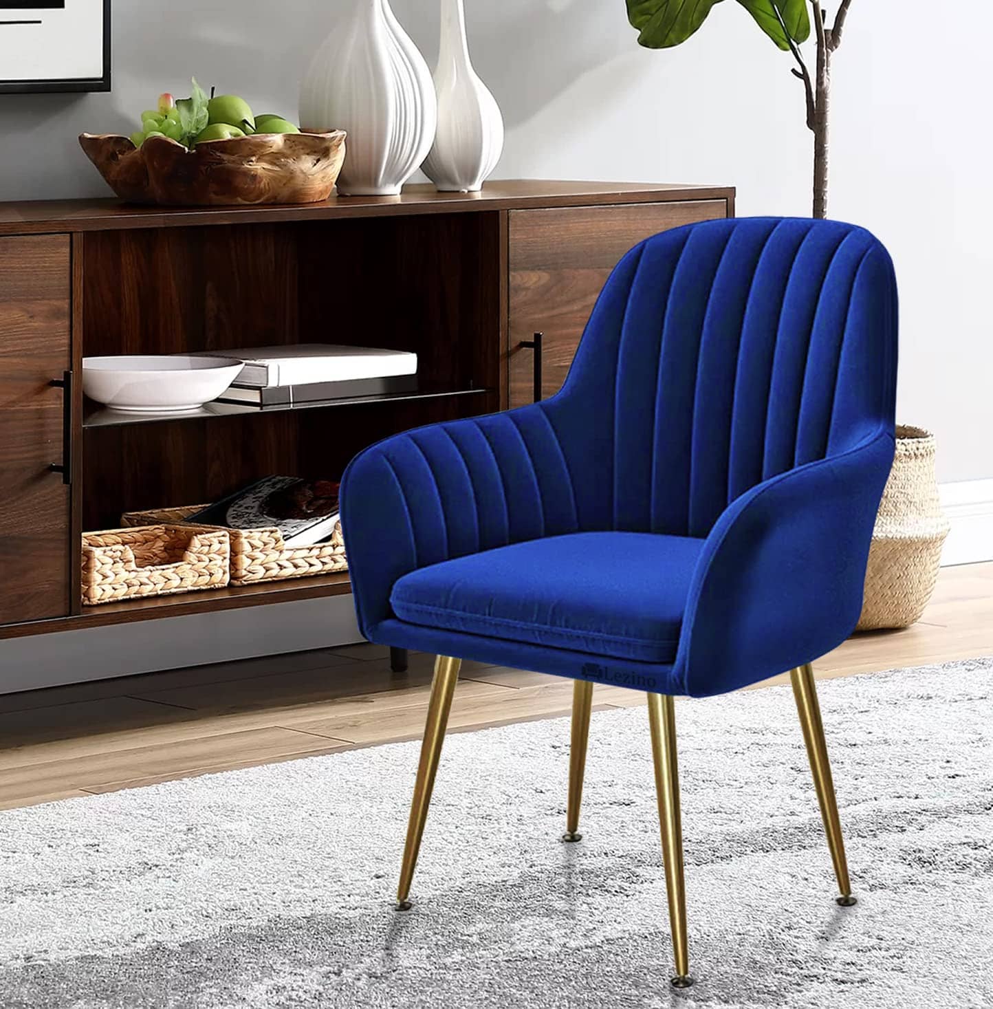 Gabardine Modern Velvet Fabric Chair