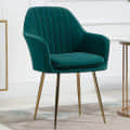 Euclid Velvet Fabric Arm Chair - photo