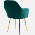 Euclid Velvet Fabric Arm Chair - rear_view
