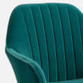 Euclid Velvet Fabric Arm Chair - left_view