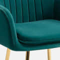 Euclid Velvet Fabric Arm Chair - right_view