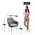 Tantra Modern Accent Arm Chair (Grey) - front_view