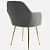 Tantra Modern Accent Arm Chair (Grey) - rear_view