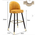 Tsushima Fancy High bag Bar Stool - front_view