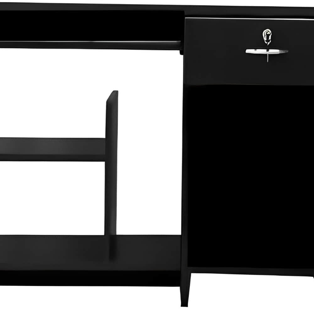 Tahoe Computer Table (Finish Color – Black, Pre-assembled) - photo