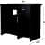 Tahoe Computer Table (Finish Color – Black, Pre-assembled) - left_view
