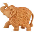 Wooden Elephant carving - photo