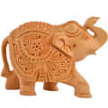 Wooden Elephant carving - front_view