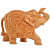 Wooden Elephant carving - front_view