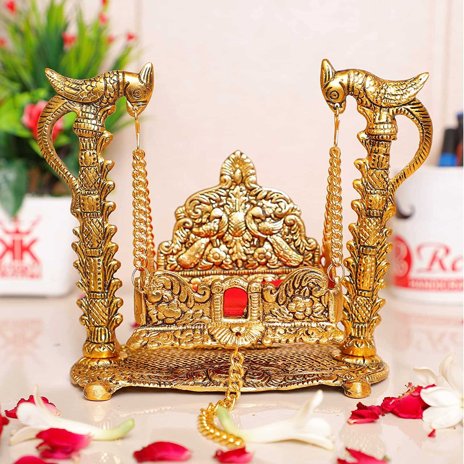 Krishna Metal Swing Laddu Gopal Jhula - photo