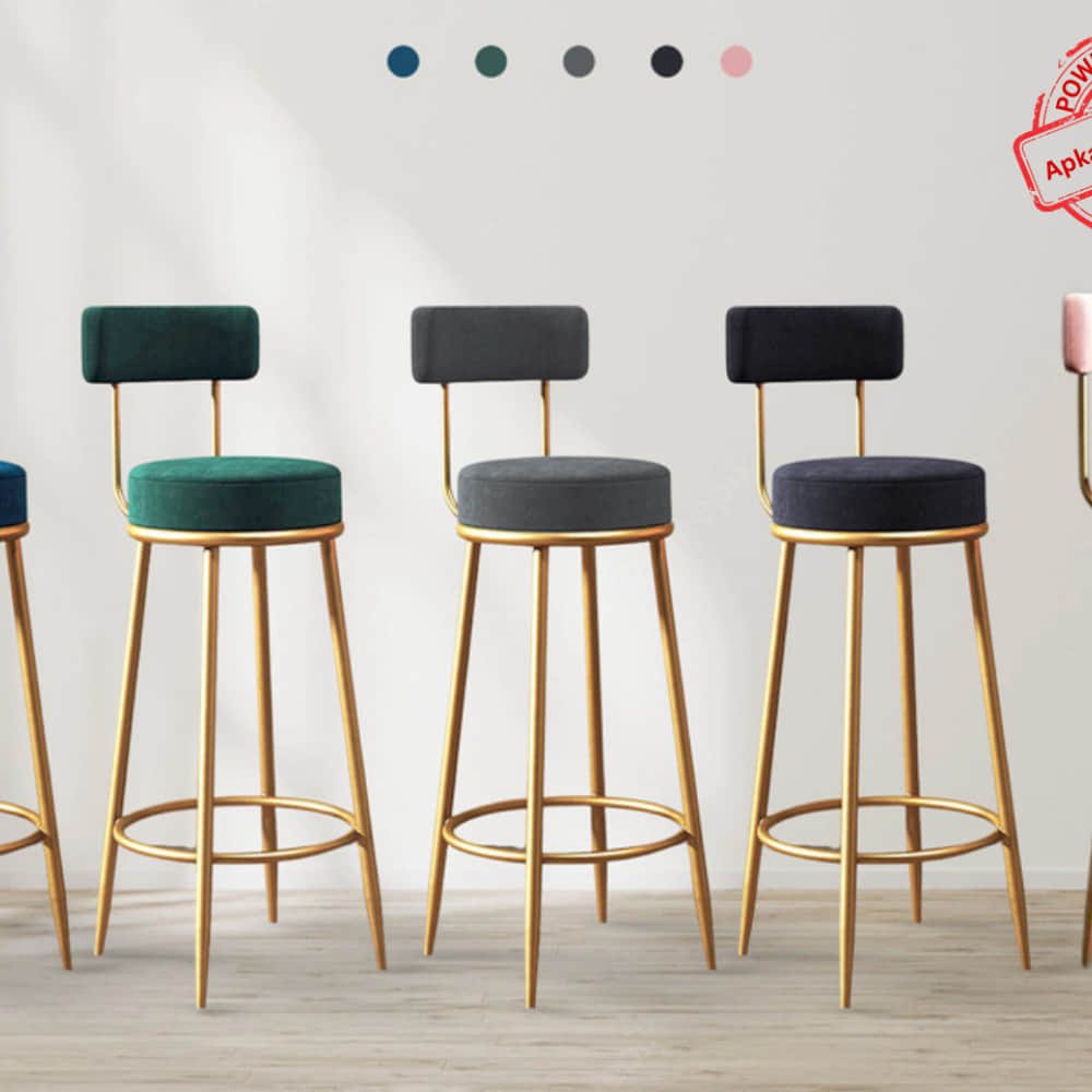 Anthrax Metal Bar Stool (Seating Height - 28 Inch) - photo