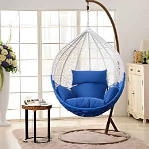 Swing Chair with Stand & Cushion - photo