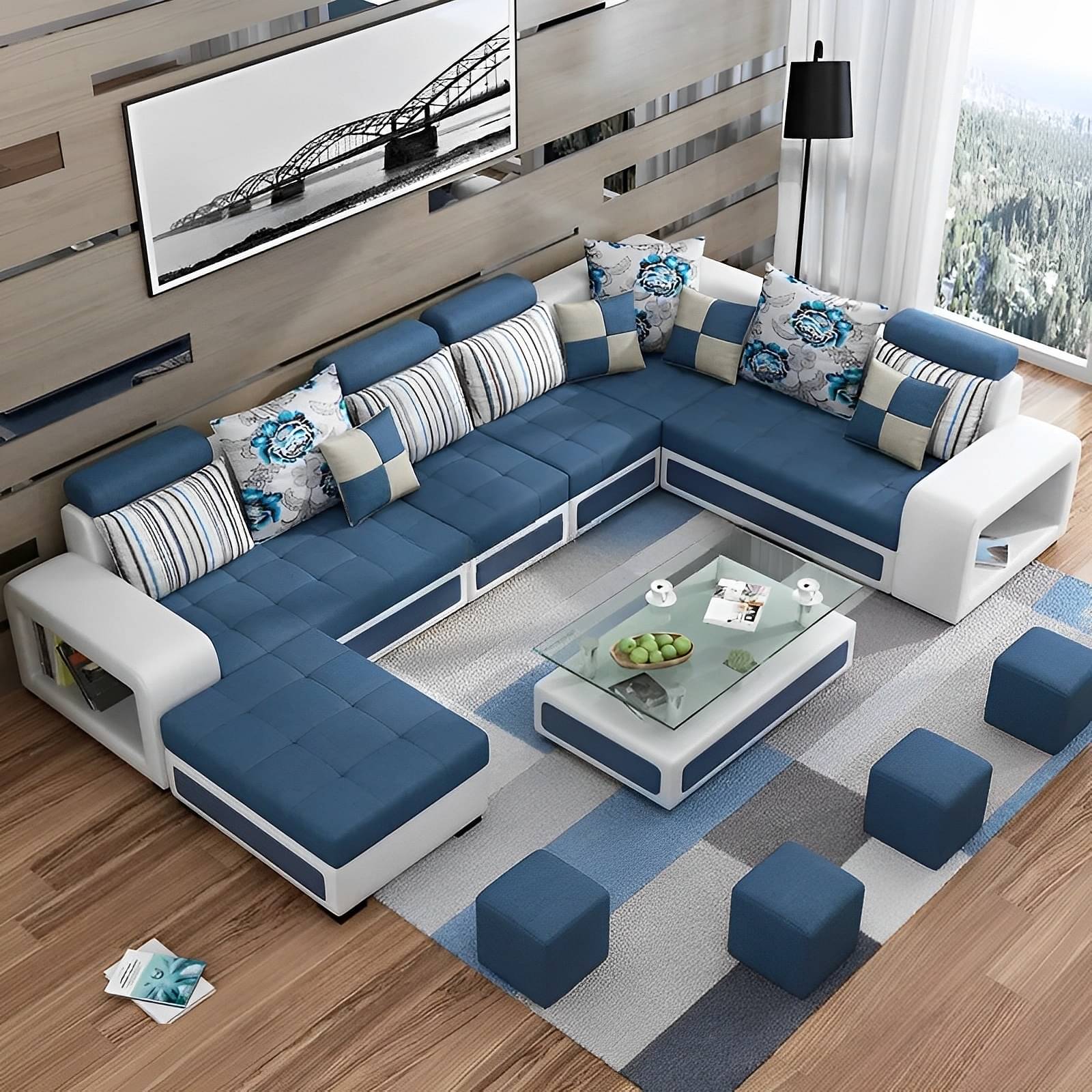 Yolo U Shape Premium Sofa Set