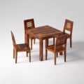 Tahoe Sheesham Wood 4 Seater Dining Set - top_view