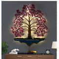 Pesto Tree Decor Wall Art with Led light - front_view