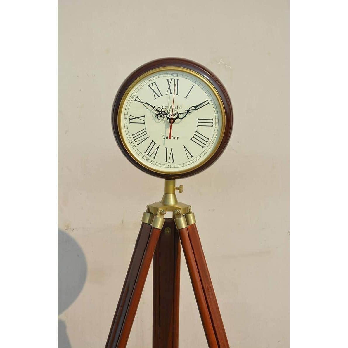 66 inch Floor Standing Clock Vintage Roman Number Clock - rear_view