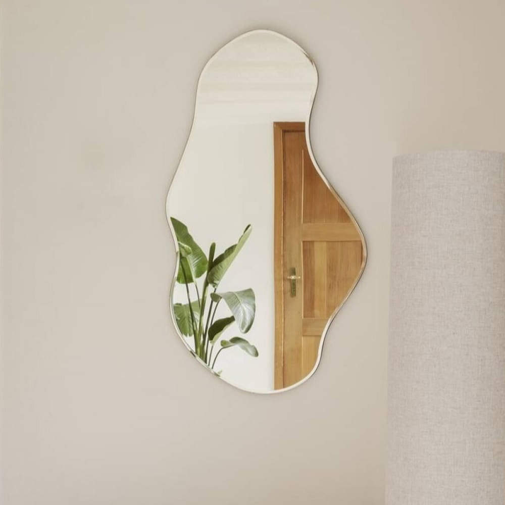 Hexa Vertical Frameless Decorative Glass Mirror - photo