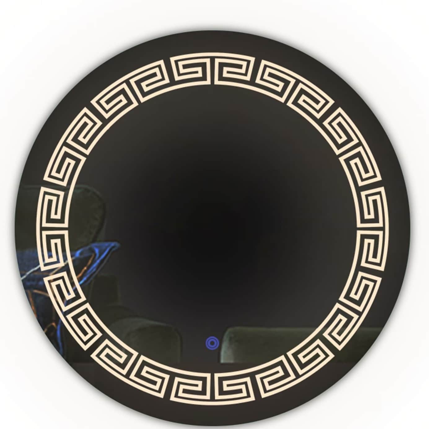 Antonia LED Touch Sensor Mirror With Glossy Finish - top_view