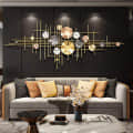 Ness Circular Crystals Metal Wall Art - photo