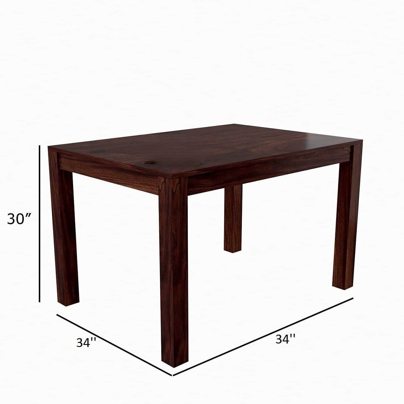 Syracuse Sheesham Wood 4 Seater Dining Set - front_view