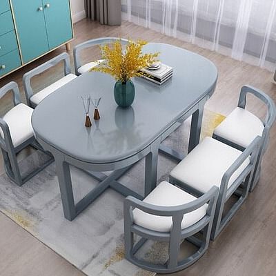 Space saver 6 seater dining online table