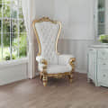 Maharaja Chair With Gold Finish High Back - photo