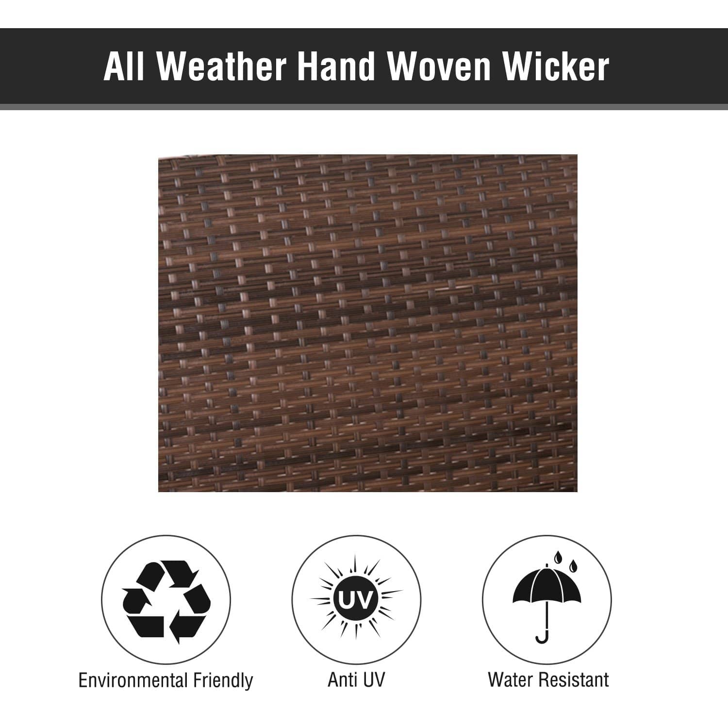 Kyoto Wicker Hanging Porch Swing