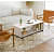 Engineered Wood Center Table with Wheels - top_view