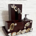 Designer Bathroom Accessory Set - front_view