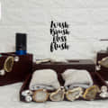 Designer Bathroom Accessory Set - top_view