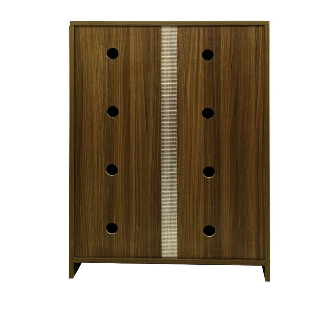Zena 4 Tier Shelf Wooden Shoe Rack - rear_view