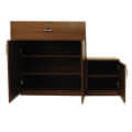 Aral Shoe Cabinet With 3 Shelves and 1 Drawer - top_view