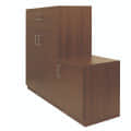 Aral Shoe Cabinet With 3 Shelves and 1 Drawer - rear_view
