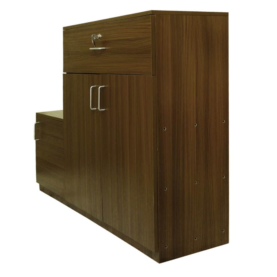 Aral Shoe Cabinet With 3 Shelves and 1 Drawer - left_view