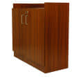 Bergen 2 Door Shoe Cabinet in Walnut Finish - top_view