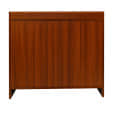 Bergen 2 Door Shoe Cabinet in Walnut Finish - rear_view