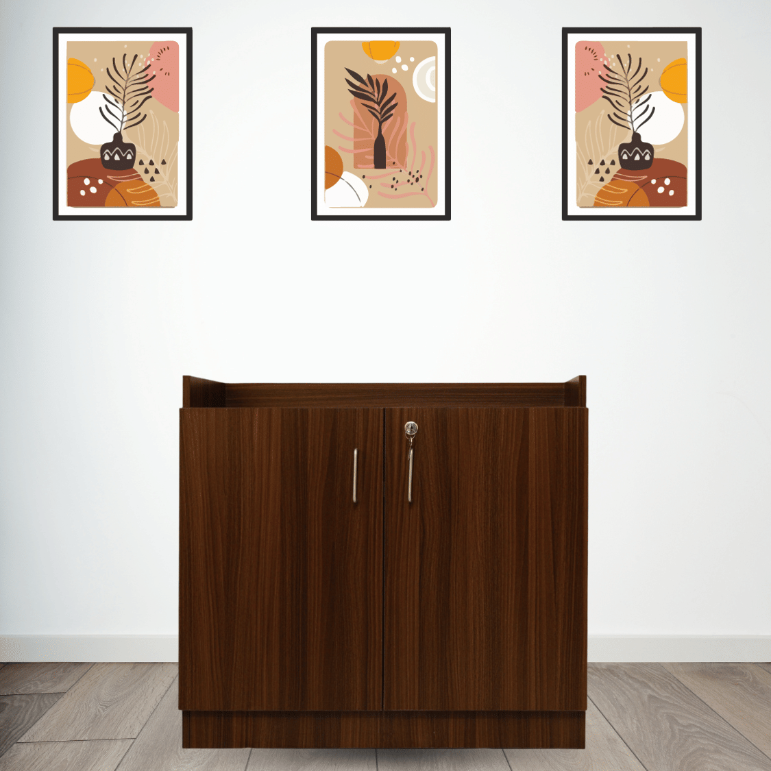 Engineered Wood Shoe Rack With storage