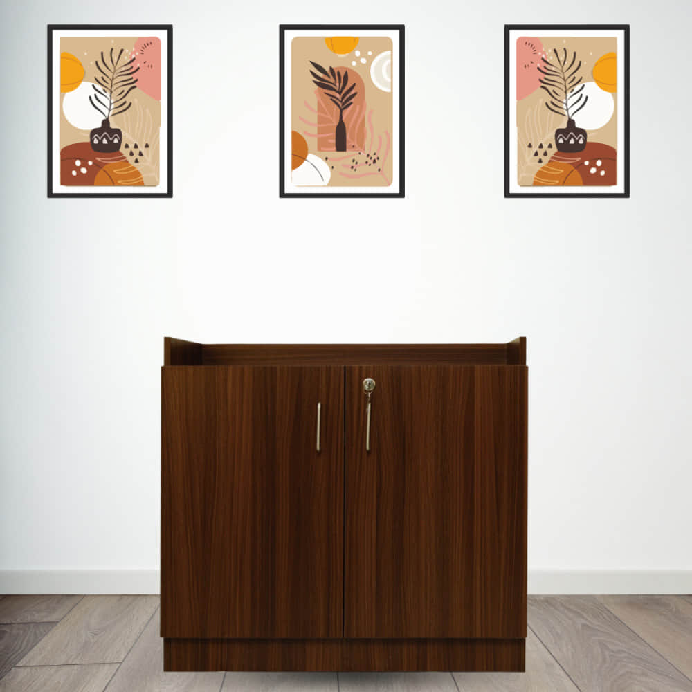 Engineered Wood Shoe Rack With storage - photo