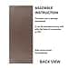 Barcelona Wall Mounted Shoe Rack (Brown) - rear_view