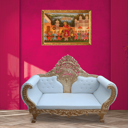 Yolo Maharaja Sofa With Deco Polish - 3 seater